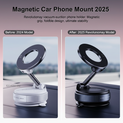 Nouveau support de téléphone magnétique pliable à absorption sous vide pour voiture, ventouse 2025, support de téléphone de navigation dédié