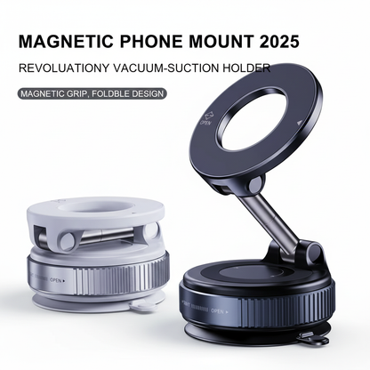 Nouveau support de téléphone magnétique pliable à absorption sous vide pour voiture, ventouse 2025, support de téléphone de navigation dédié