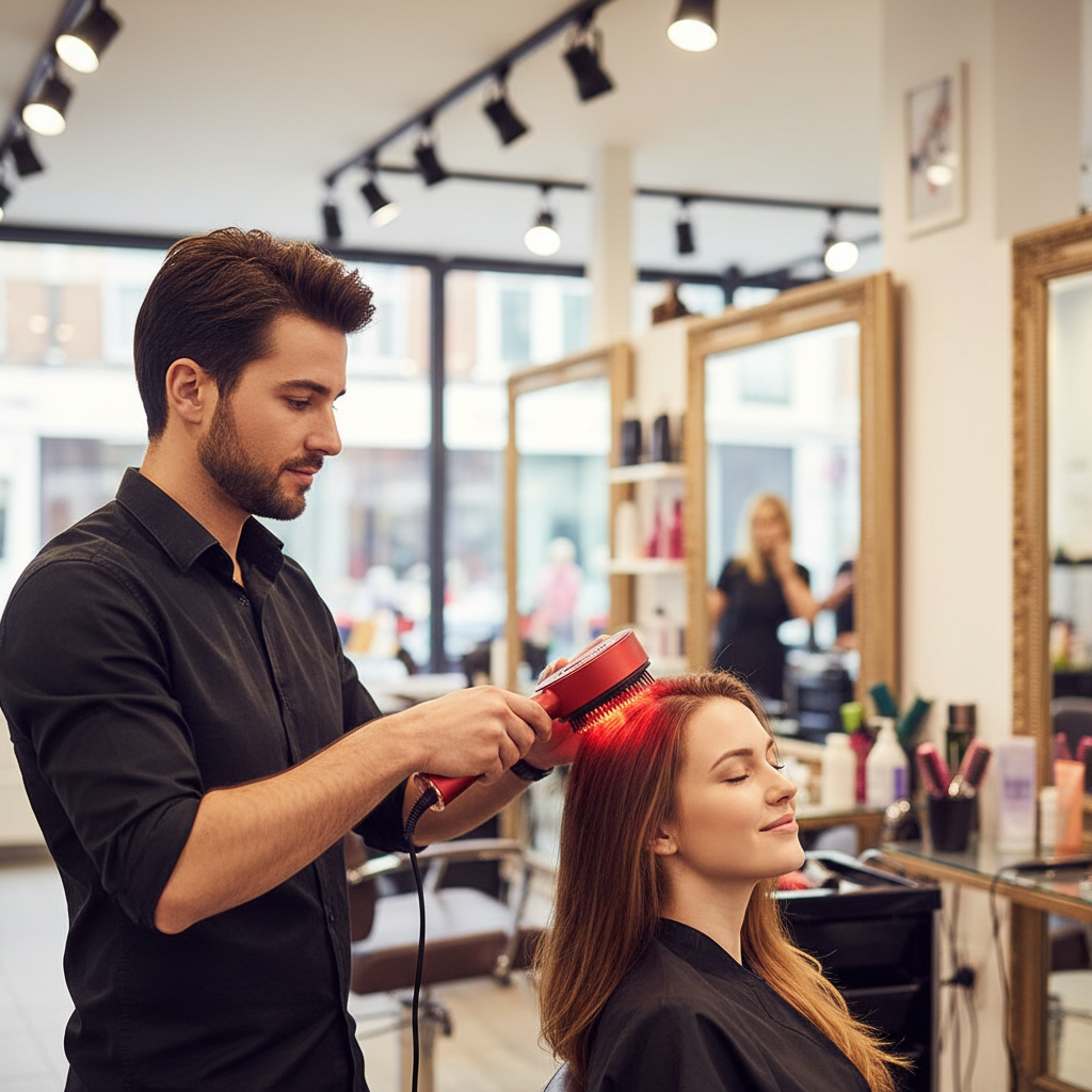 Electric Massage Comb Vibration Red Light Hair Growth Massage Scalp Brush Anti Hair Loss Liquid Oil Applicator