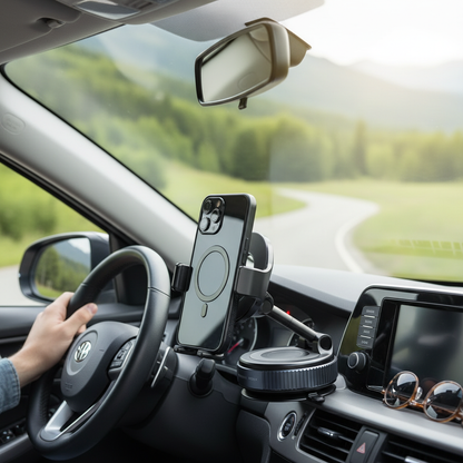 Nouveau support de téléphone magnétique pliable à absorption sous vide pour voiture, ventouse 2025, support de téléphone de navigation dédié