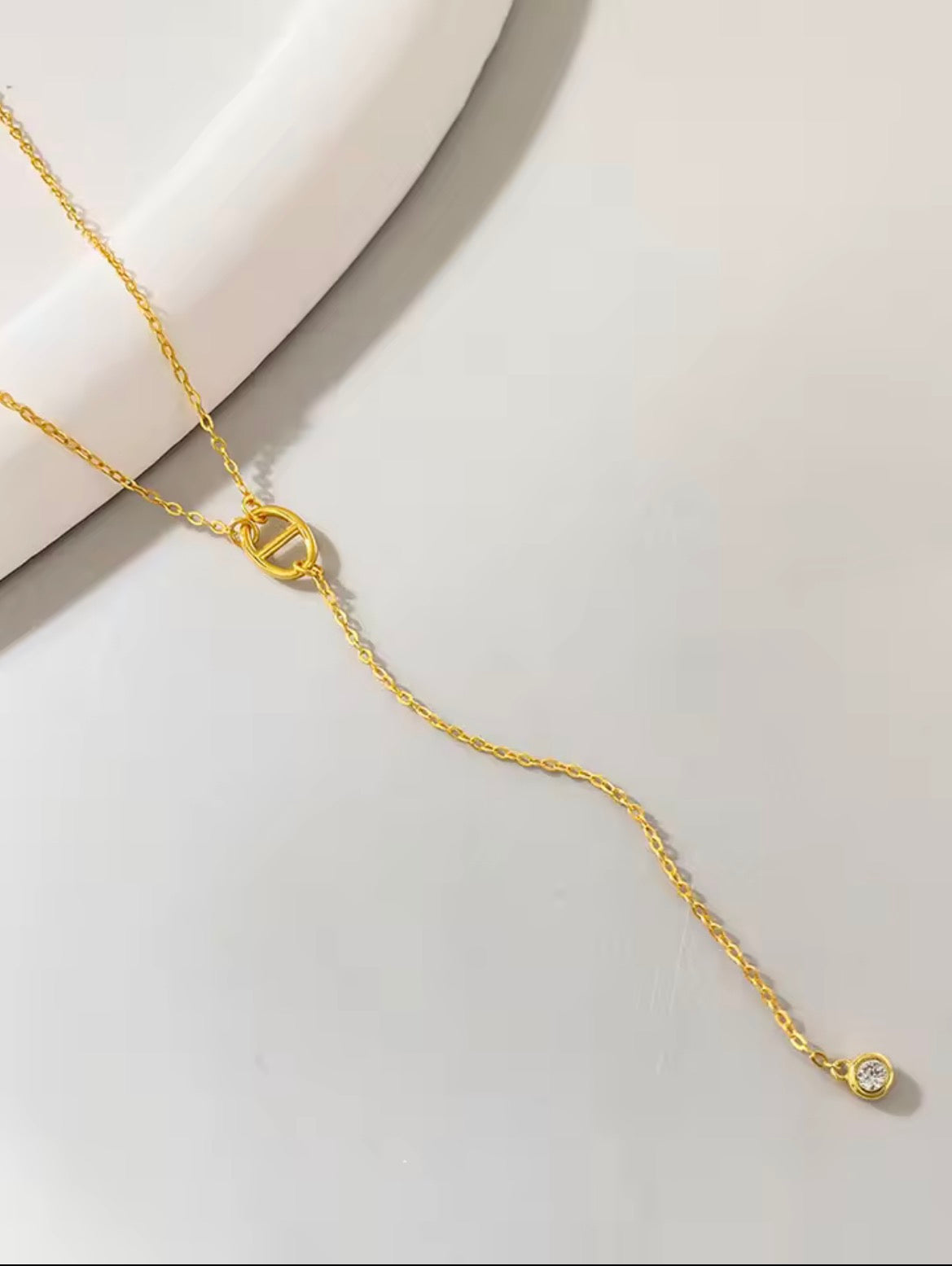 Collier Y à pendentif