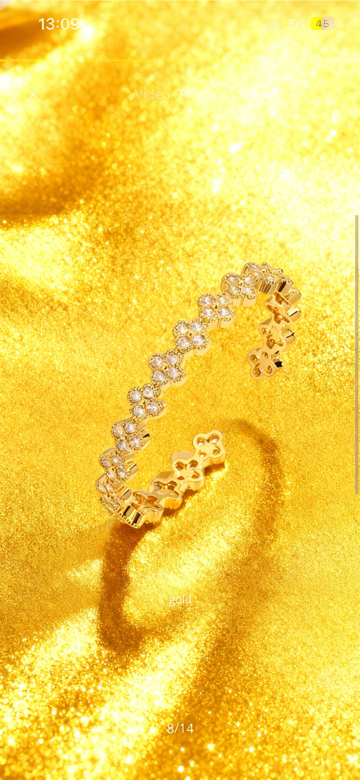 Bracelet Trèfle Doré