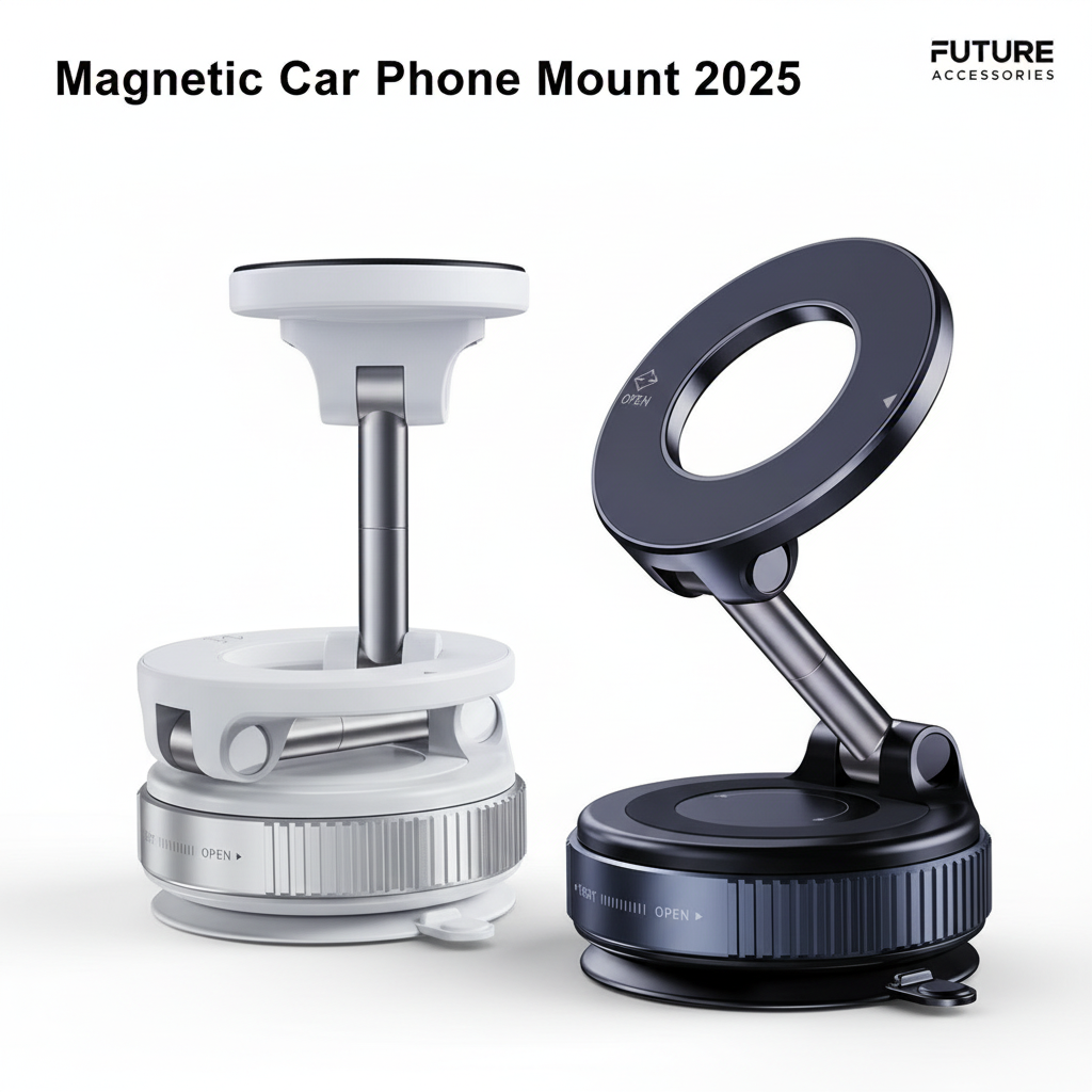 Nouveau support de téléphone magnétique pliable à absorption sous vide pour voiture, ventouse 2025, support de téléphone de navigation dédié